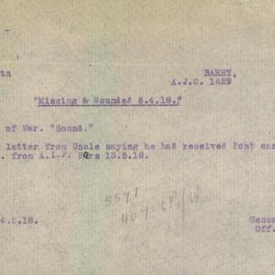 Soldier packet page