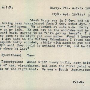 Soldier packet page
