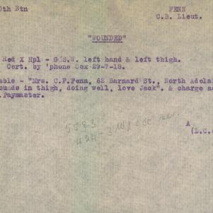 Soldier packet page