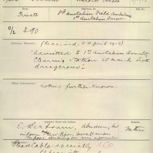 Soldier packet page