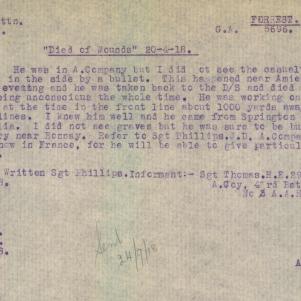 Soldier packet page