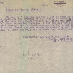 Soldier packet page