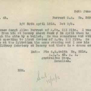 Soldier packet page