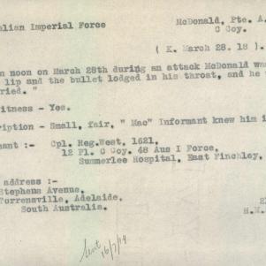 Soldier packet page