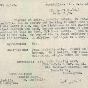 Soldier packet page