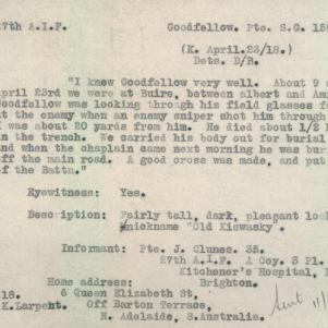 Soldier packet page