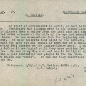 Soldier packet page