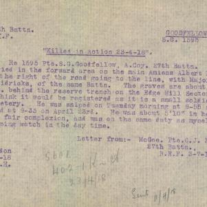 Soldier packet page