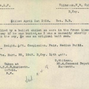 Soldier packet page