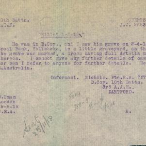 Soldier packet page