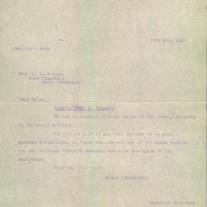 Soldier packet page