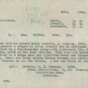 Soldier packet page
