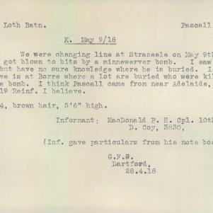 Soldier packet page
