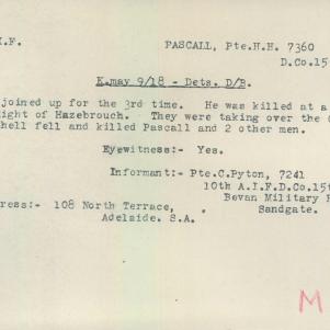 Soldier packet page