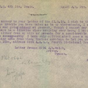 Soldier packet page