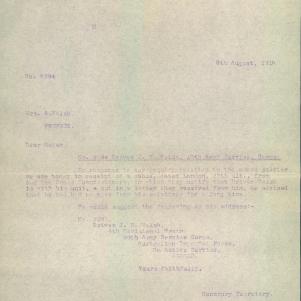 Soldier packet page