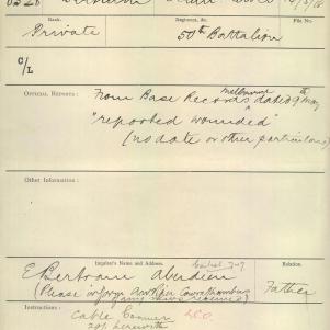 Soldier packet page