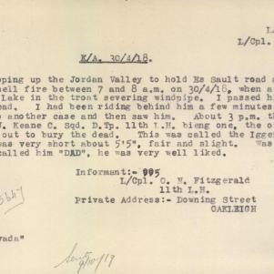 Soldier packet page