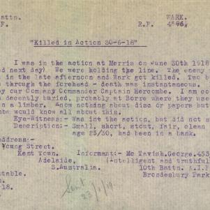 Soldier packet page