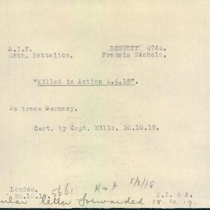 Soldier packet page