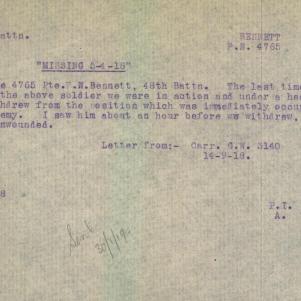 Soldier packet page