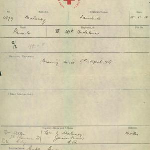 Soldier packet page