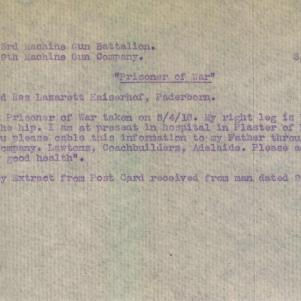 Soldier packet page