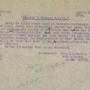 Soldier packet page