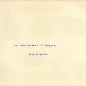 Soldier packet page