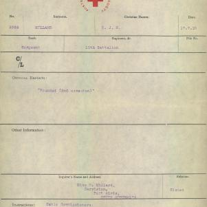 Soldier packet page