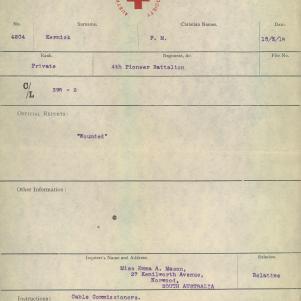 Soldier packet page