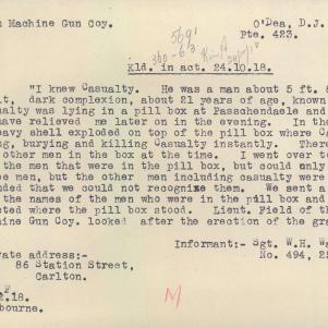 Soldier packet page