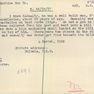 Soldier packet page