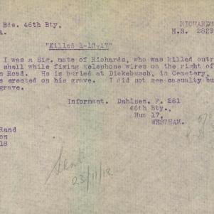 Soldier packet page