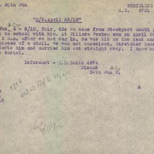 Soldier packet page