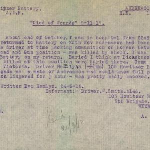Soldier packet page