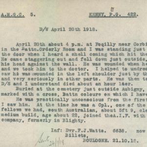 Soldier packet page