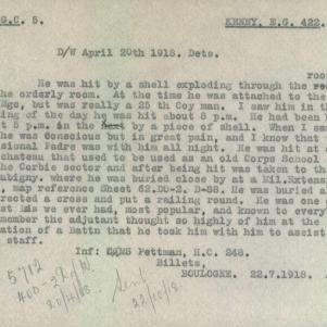Soldier packet page
