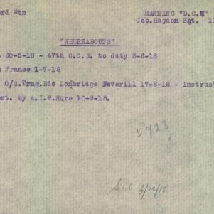 Soldier packet page