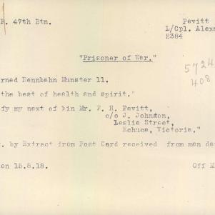Soldier packet page