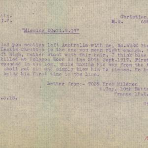 Soldier packet page