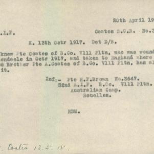 Soldier packet page