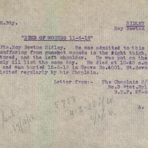 Soldier packet page