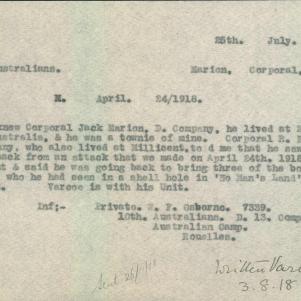 Soldier packet page