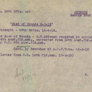 Soldier packet page