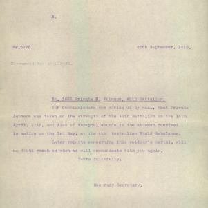 Soldier packet page