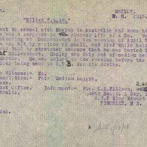 Soldier packet page