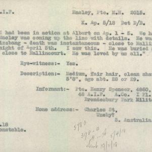 Soldier packet page