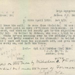 Soldier packet page