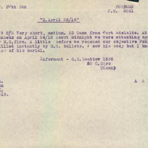 Soldier packet page